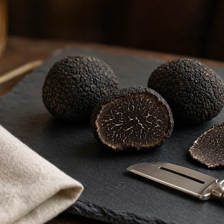 Fresh black Périgord truffles